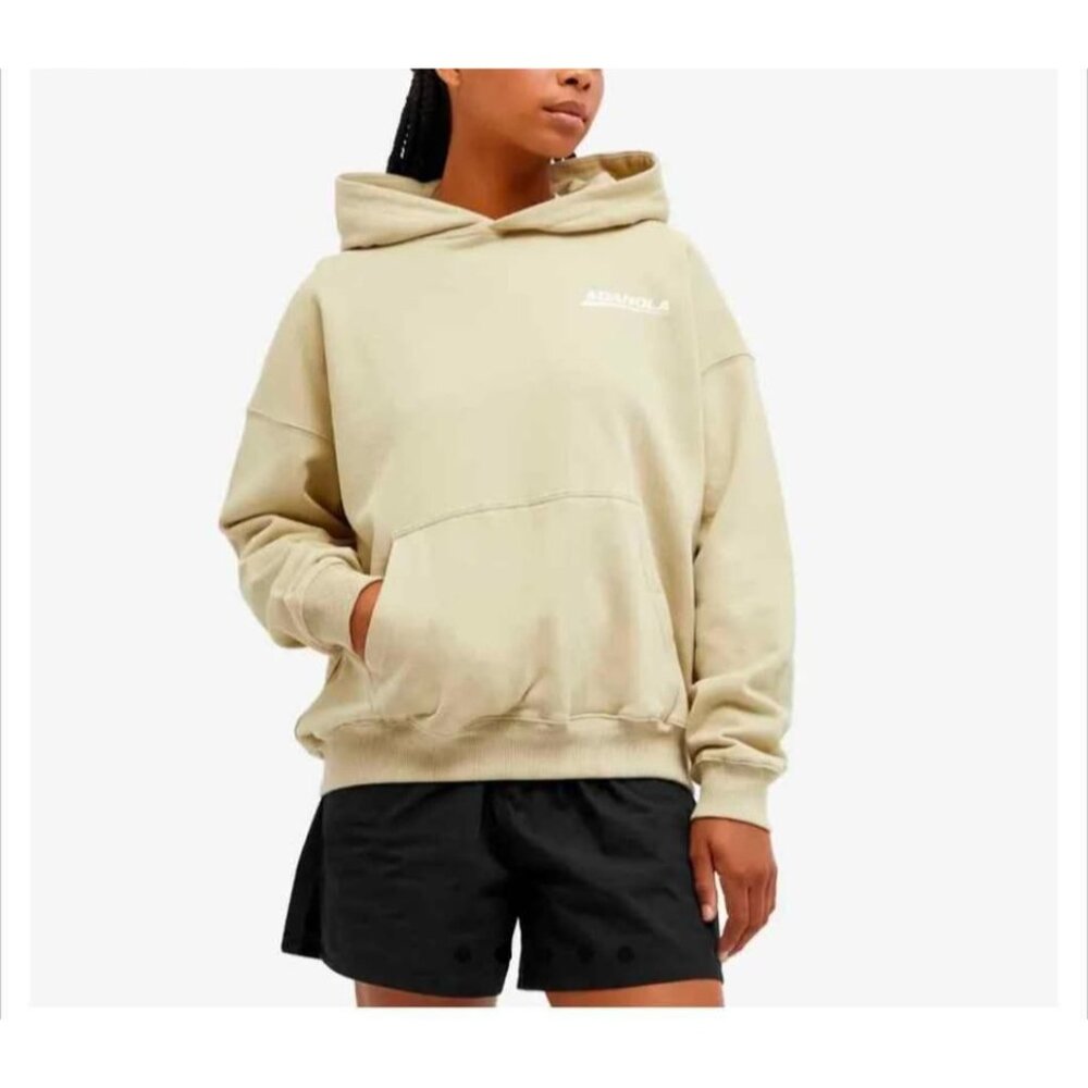 Adanola sport hoodie sweatshirt cotton beige tan xs
